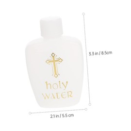 iplusmile 4pcs Holy Water Bottles Refillable Tiny Water Containers for Baptism Decorations Elegant Wedding Shower Decor Reusable with Vivid Patterns