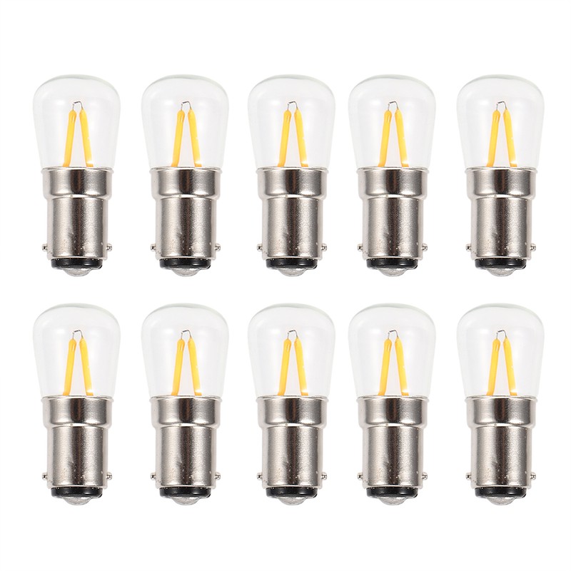 10Pcs B15 1.5W AC230V Dimmable Short Filament Mini LED Light