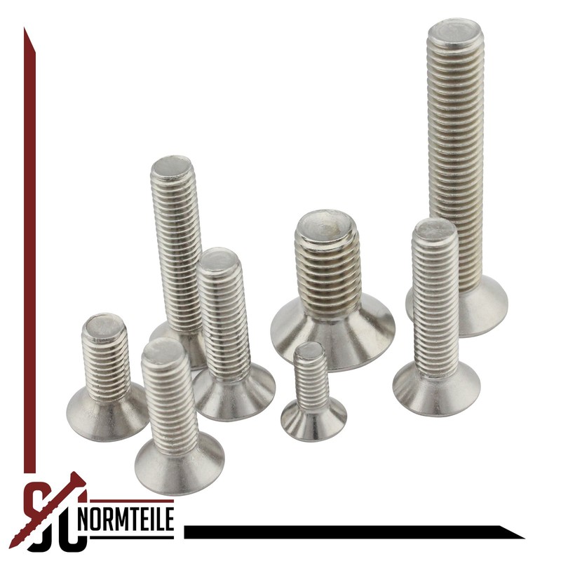 Countersunk Screws with Hexagon Socket (ISK) - M8 x 40
