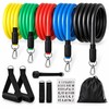 11-Piece Resistance Band Set for Home Workouts – 10–50 lb