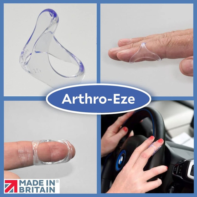 ArthroEze Oval Clear Finger Splint For Finger Arthritis - Mallet