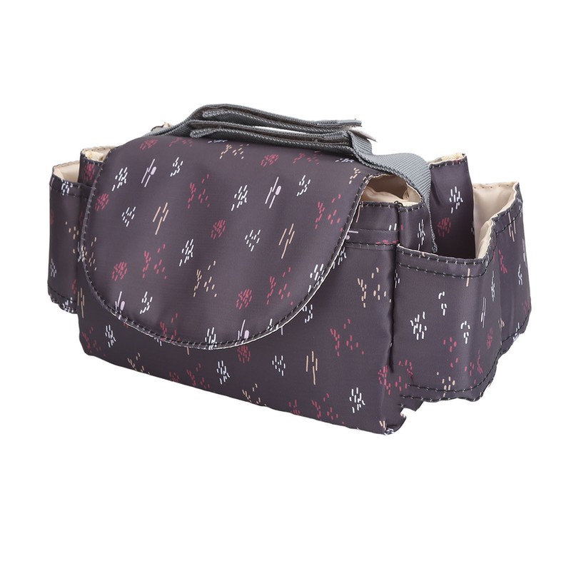 Universal Stroller Organizer with Insulated Cup Holder Phone Bag Waterproof