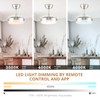 STERREN 30" Retractable Ceiling Fans with Lights, Dimmable LED Ceiling