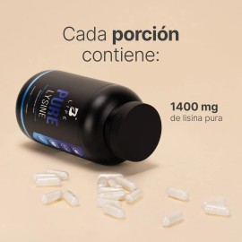 L-lisina De 240 Cápsulas 100% Pura. B Life Pure Lysine Sabor Sin Sabor