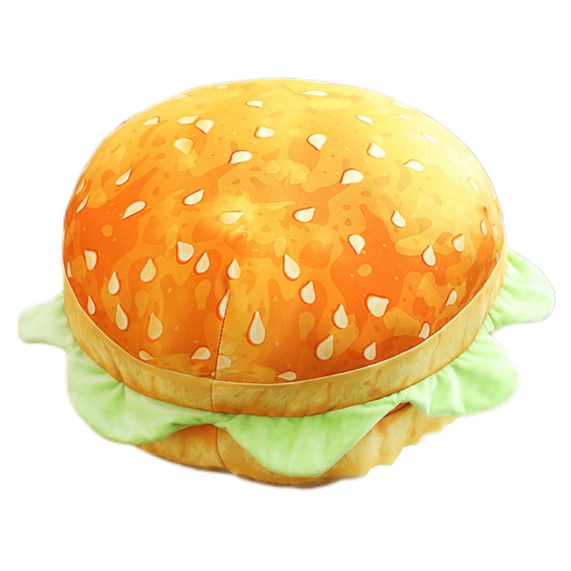 Simulation Bread Burger Shape Pillow Cute Food Plush Pillow Soft