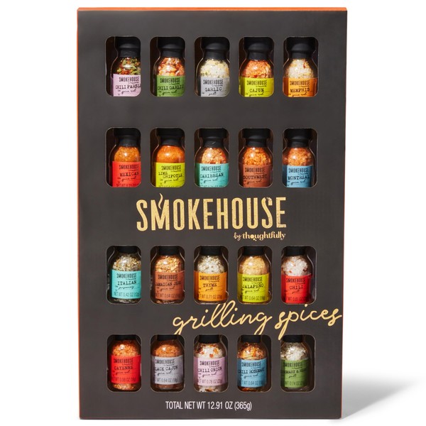 Smokehouse by Thoughtfully Ultimate Grilling Spice Set, Grill Seasoning Gift