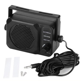 externer Lautsprecher x Schraube x doppelseitiges Klebeband,Duokon Autoradio-Lautsprecher, externer Mini-Lautsprecher NSP-150V 2-Wege-Radio CB HF UKW-UHF-Transceiver Autozubehör