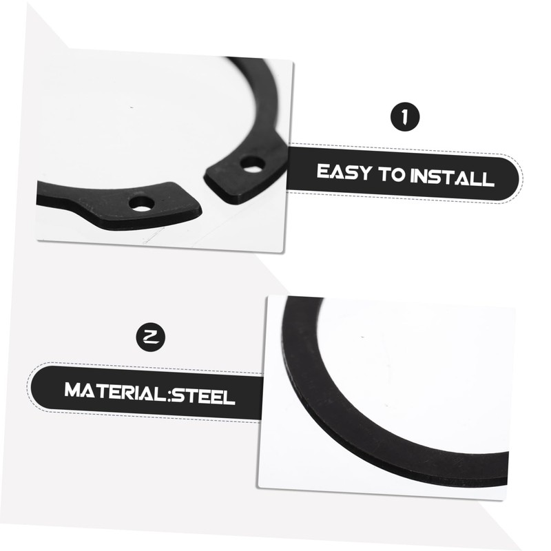 CHILDWEET Sturdy Steel 320pcs External Snap Retaining Clips d Ring