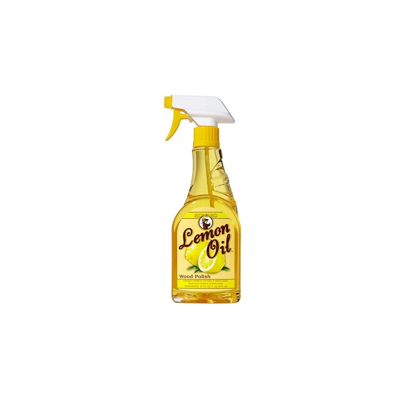 Howard Products Lemon Oil Furniture Polish - 16-Ounce, Wood Cleaner
