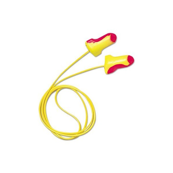 LL-30 Laser Lite Single-Use Earplugs, Corded, 32NRR, Magenta/Yellow, 100 Pairs