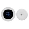 Wireless Doorbell Self Powered 1 Receiver 2 Push Button Battery