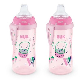 NUK Active Sippy Cup, 10 onzas, paquete de 2, más de 8 meses