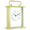 Acctim Gainsborough Mantel Clock Quartz Polished Metal Carriage Clock Energy