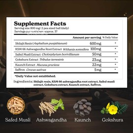 Better Alt Pure Himalayan Shilajit Gold+(30gm)|Enhances Recovery & Boosts Strength|16,000 ft Sourced Blend with Ashwagandha, Safed Musli,Gokshura|Shilajit gold for men & women|Vegan & Lab Tested-600mg