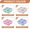 BLLREMIPSUR 4 Pack Snack Boxes with Lids, 4 Compartments Bento