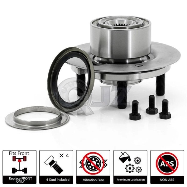 QJZ [FRONT(Qty.1)] Wheel Bearing Hub Assembly for 1984-1986 Dodge Omni