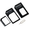3 in 1 Set Nano SIM Card Adapter Nano to