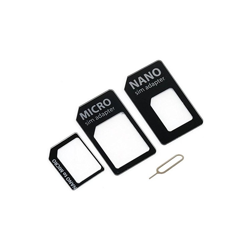 3 in 1 Set Nano SIM Card Adapter Nano to