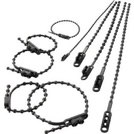 TRUSCO(トラスコ) ダブルヘッドノットタイ 2.0mm×145mm 最大結束Φ35 黒 100本 TRKTV-145EBK