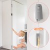 Door Pinch Guard,Slam Stoppers,Soft Stopper Hinge,Hanging Rubber Wedge,Grey,2PCS
