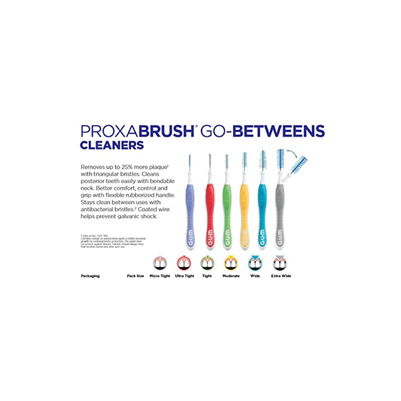 Gum GUM Proxabrush? Interdental Brushes Variety Pack (8ct)