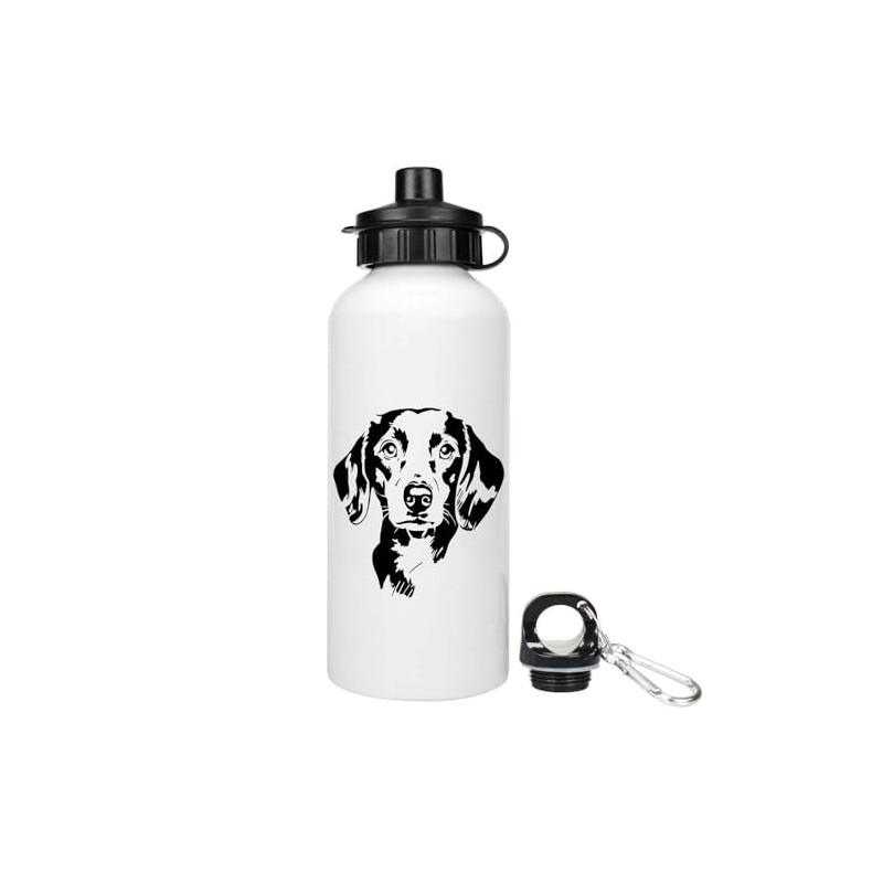 Azeeda 600ml 'Dachshund Portrait' Reusable Water/Drinks Bottle (WT00082982)