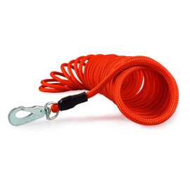 Floating Recall Lead for Dogs Robust Field Lead without Hand Loop Floats on Water Various Lengths Bright Orange 5 m