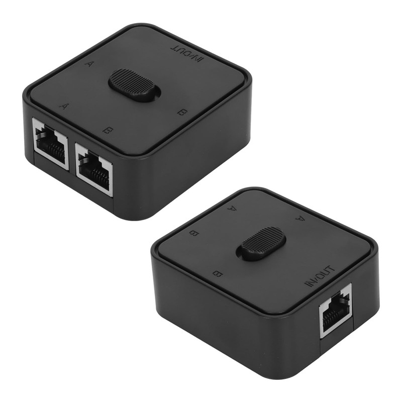Gigabit Network Switch, RJ45 CAT6 2 Ports Network Switch Splitter