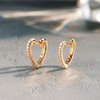 VACRONA Gold Hoop Earrings Huggie for Women Cubic Zirconia 14k