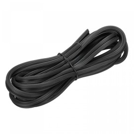 sourcing map Screen Spline, 5M/16.4Ft Rubber Sealing Strip Window Screen Retainer, 5.5mm OD Black, 2 in 1 Combine Type