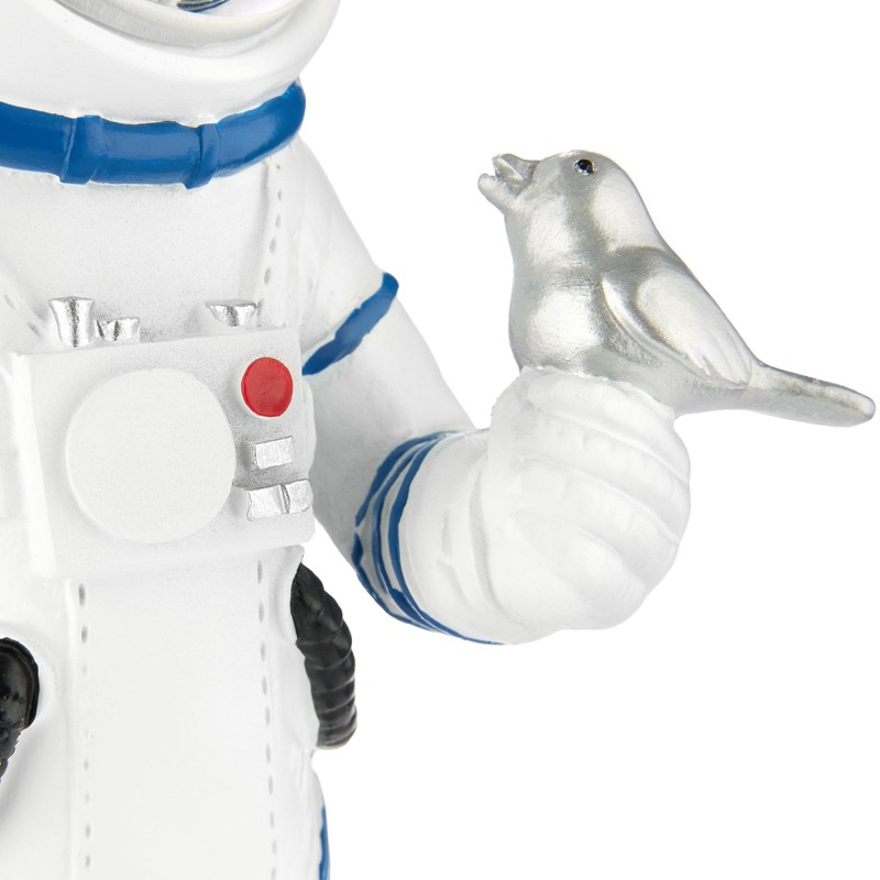 BRUBAKER Decorative Astronaut with Small Bird - 30 cm Spaceman