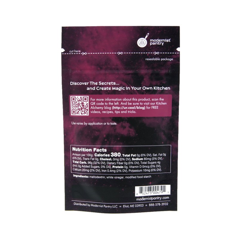 Distilled White Vinegar Powder Gluten-Free Vegan OU Kosher Certified -