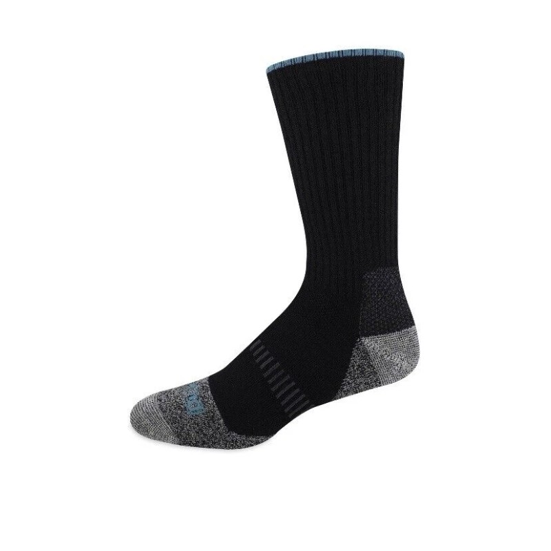 Genuine Dickies Dickies Mens Black Crew Performance WoolBlend Thermal Socks