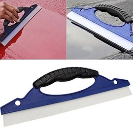 LinaLife 12" Waterblade Silicone Drying Blade Car Window Wiper Wash Clean Water Dry Cleaner Helpful Good Grips Auto Water Blade, Water Wiper Car Dryer, Shower Squeegee, for Automotive Home Clean