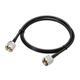 ZJSDRFM UHF Male to UHF Male Low Loss Digital Coax Cable,PL259 Jump Cable with RG58,for HAM & CB Radio,Antenna Analyzer,Dummy Load,SWR Meter (200cm)