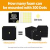 Focusound 300 Pack Yellow Point Double-Sided Adhesive Dots for Acoustic