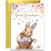 Great Grandson Easter Card - Bunny with Easter Eggs Design