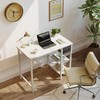 CubiCubi Computer Desk, 35 Inch Small Home Office Desk with