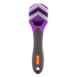 Hartz Groomer's Best Fur Fetcher De-Shedder Cat Brush,Black