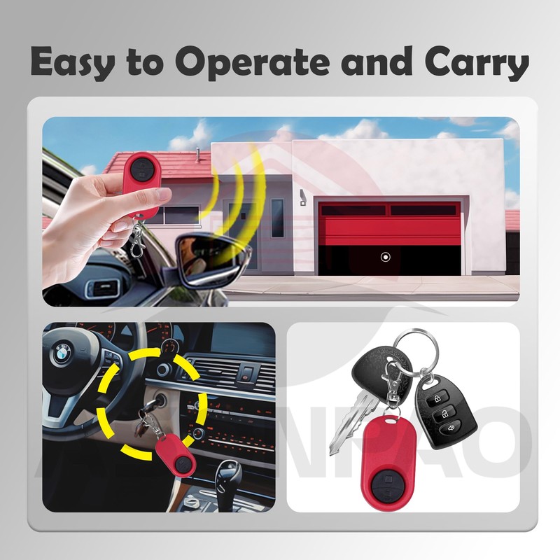 2 for 374UT Universal Mini Keychain LiftMaster Garage Door Opener
