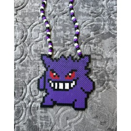 💥 NEW Gengar Kandi Perler Necklace EDM EDC Fest Rave Dance