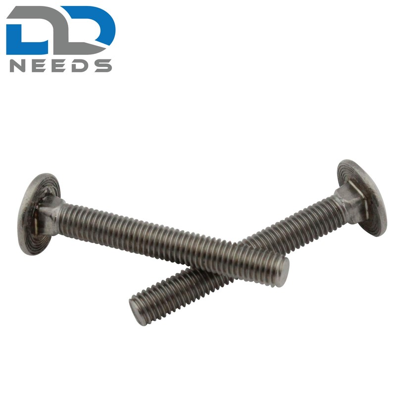 D2D Pack of 20 Carriage Bolts with Square Neck M6