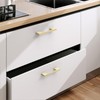 9BUILD 10 Pack Brushed Gold Cabinet Pulls 3 Inch Cabinets