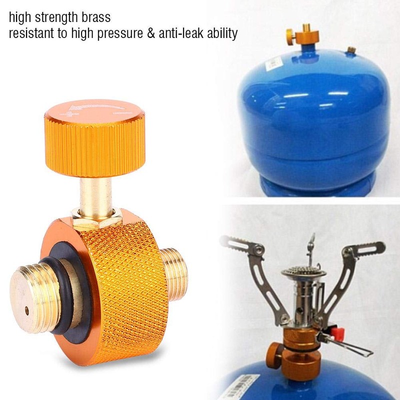 Camping Stove Connection Gas Bottle Adapter