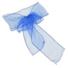 10Pcs Organza Banquet Chair Sash Exquisite Chair Bows Sashes for