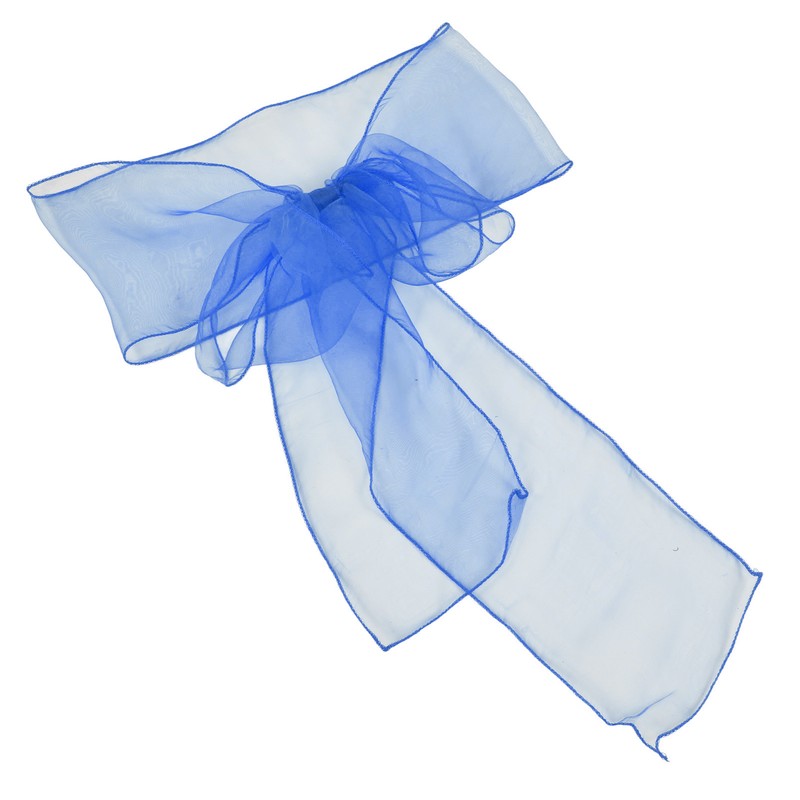 10Pcs Organza Banquet Chair Sash Exquisite Chair Bows Sashes for