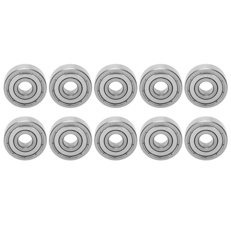 10Pcs Ball Bearings Stainless Steel WearResistant Quiet Skateboard Driver Accessories