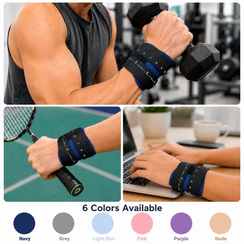 CyberNexus Ultra-Thin TFCC Wrist Brace, 3D Gel Pad, Navy Blue,