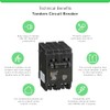 Square D - HOMT2020250CP Circuit Breaker, Black