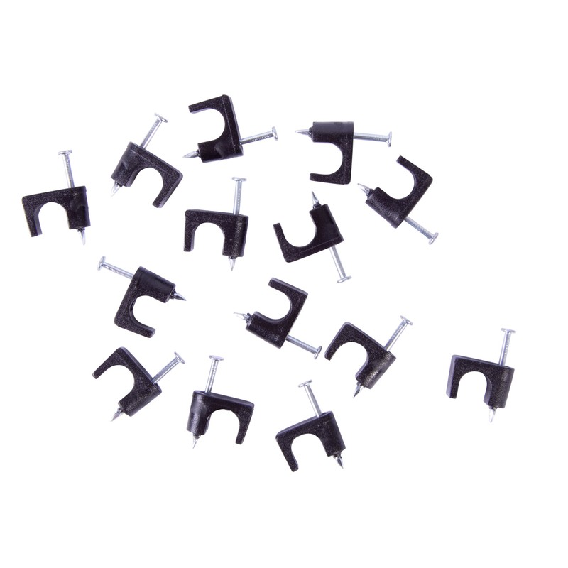 GARDNER BENDER INC, 25 Pack, Black PCC-1525 Coaxial Cable Staple